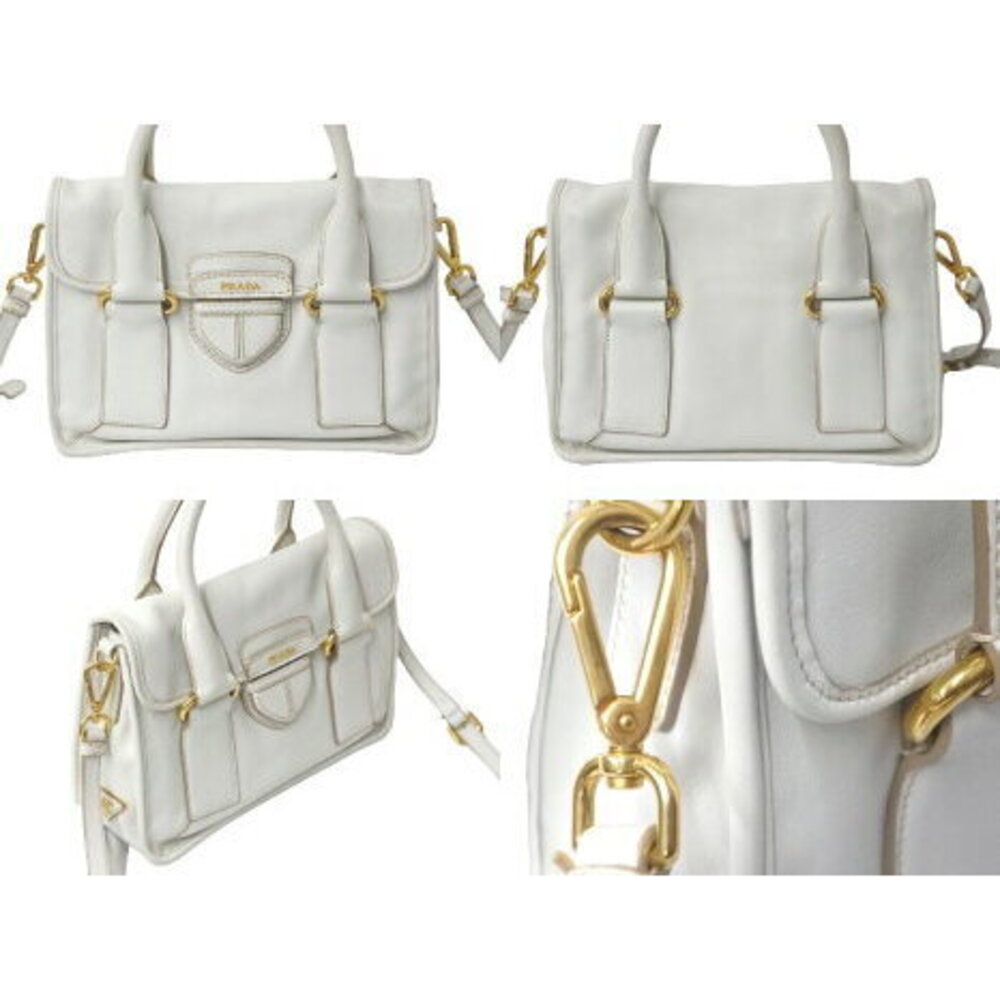 Prada handbag shoulder strap triangular logo plat… - image 2